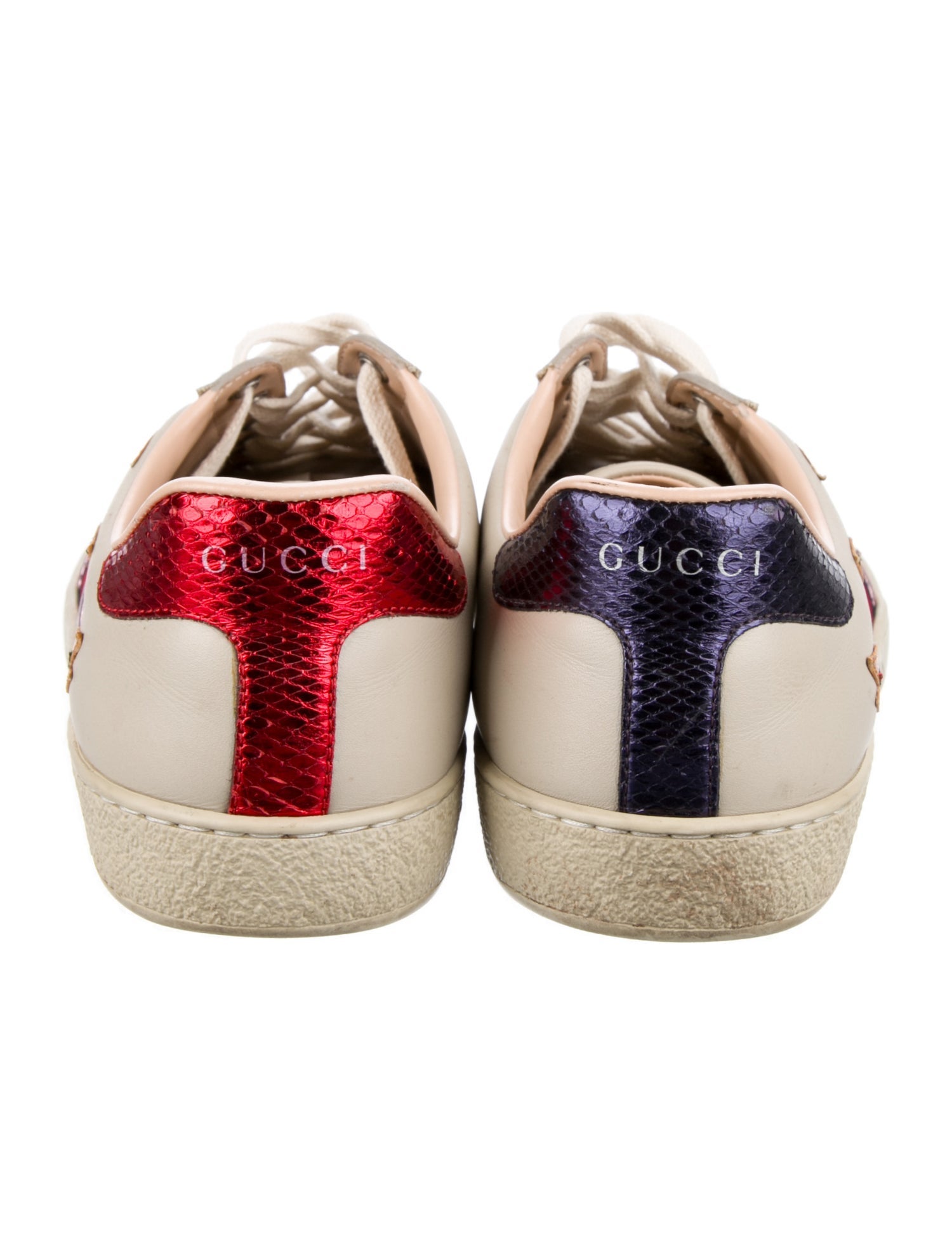 Gucci Sylvie Web Accent Leather Sneakers